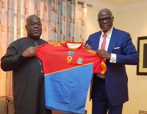 Les nouveaux maillots des Léopards présentés au Chef de l&rsquo;Etat !