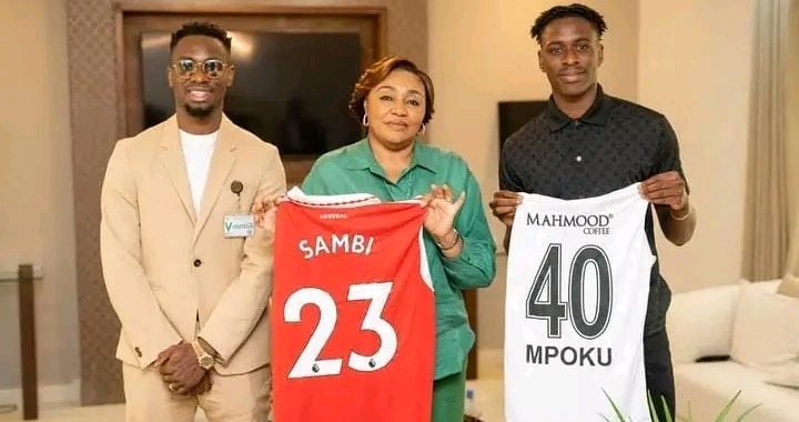 Denise Nyakeru reçoit Paul José Mpoku et son frère Sambi
