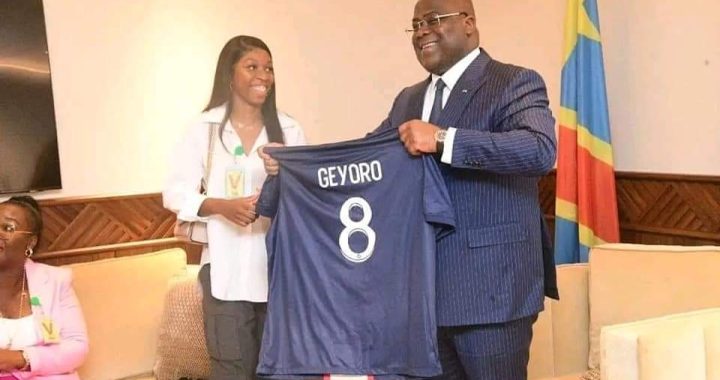Football-Féminin : Félix Tshisekedi reçoit l&rsquo;internationale française Grâce Geyoro