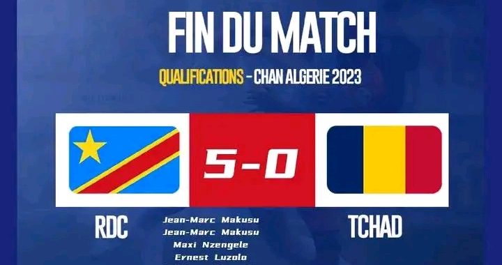 CHAN Algérie 2023: la RDC bat lourdement le Tchad et se qualifie en phase finale