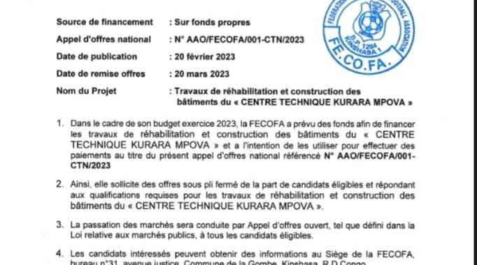 L&rsquo;appel d&rsquo;offres lancé, la réhabilitation et la construction du Centre Kurara en marche !