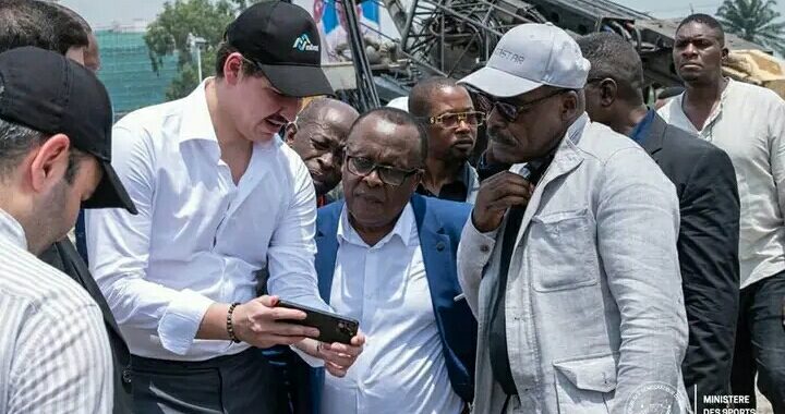 Le Ministre des Sports et des Finances côte à côte pour inspecter les travaux au stade des Martyrs et annexes