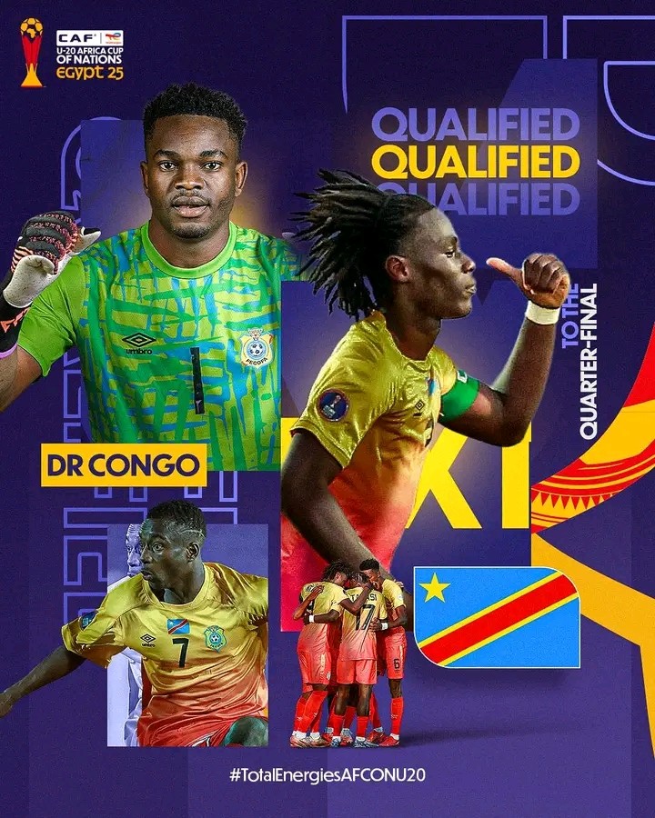 CAN U20 Égypte 2025 : les Léopards accèdent en quarts de finale ! 3 1746726265550
