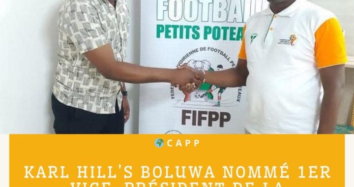 RDC : Karl Hill’s BOLUWA  promu 1er vice-président de la Confédération Africaine des Petits Poteaux