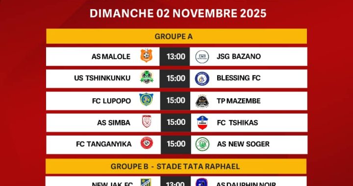 Linafoot D1 : un dimanche riche avec des affiches prometteuses ! ‎