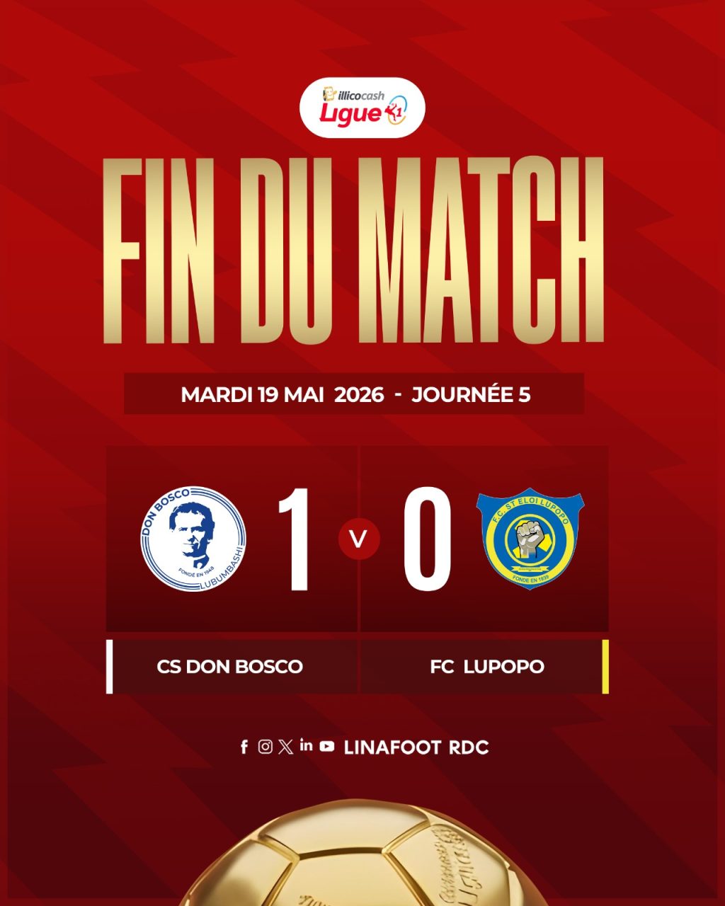 Play-offs : au bout du suspense, Don Bosco remporte le duel face à Lupopo ! 1 IMG 20260519 WA0059