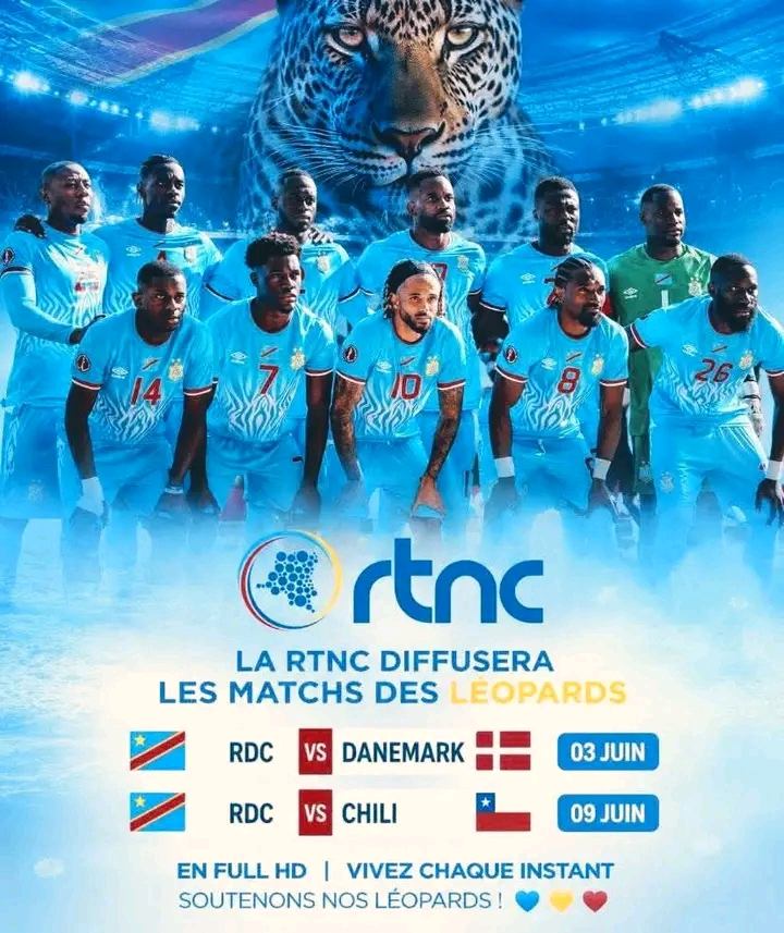 Léopards : la RTNC diffusera les matchs amicaux de préparation au Mondial 2026 1 IMG 20260528 WA0036