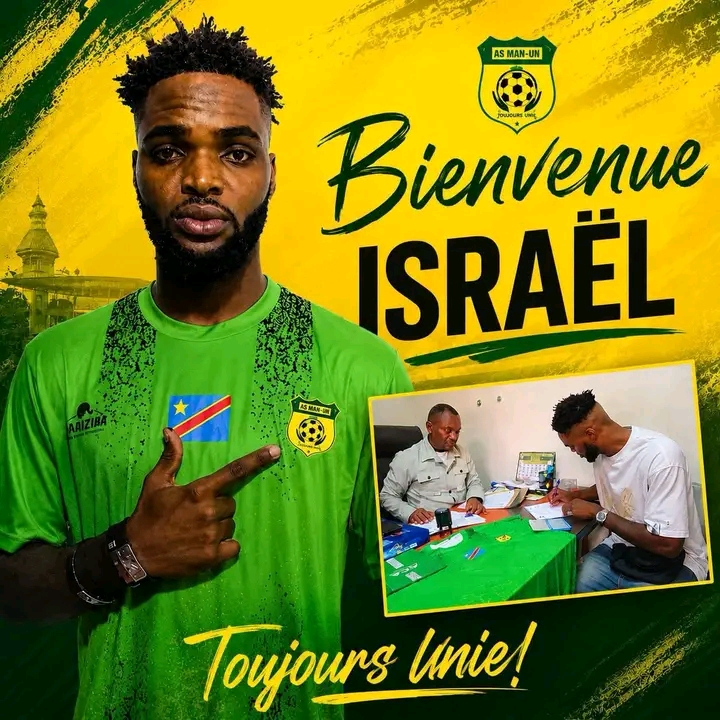 Mercato : Mudiayi Ekofo Israël s'engage pour cinq saisons avec l'AS Maniema Union 1 IMG 20260703 WA0055