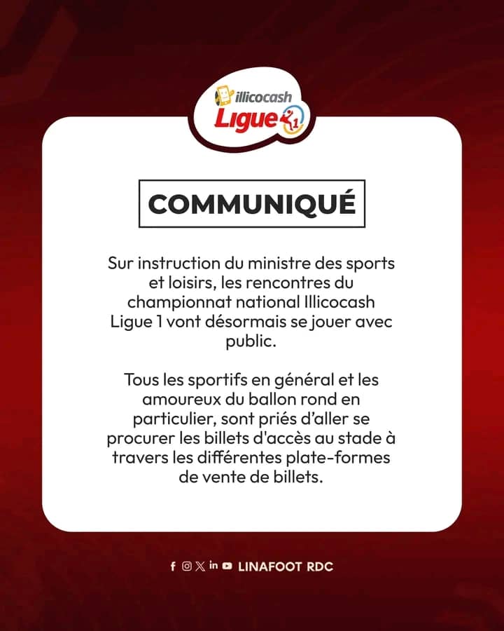 Linafoot : les matchs de la Ligue 1 désormais ouverts au public ! 1 IMG 20261020 WA0066